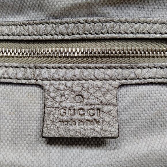 Gucci Bronze Soho Shoulder Bag in Pebbled Leather - Picture 7 of 9